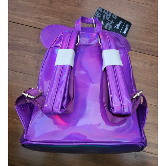 Loungefly Disney Mickey Mouse Holographic Series Mini Backpack - Amethyst - Picture 5 of 9